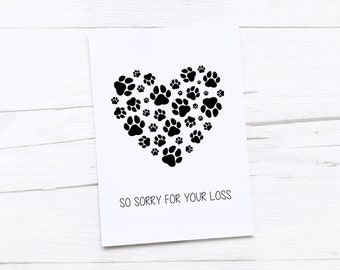 Sympathy Card | Condolence Card | Pet | Sympathy Dog