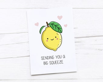 Thinking of You Card | Lemon | Sending a Big Squeeze