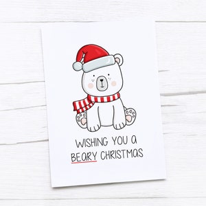 Happy Christmas Card | Merry Christmas | Polar Bear