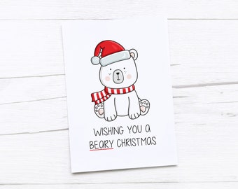 Happy Christmas Card | Merry Christmas | Polar Bear