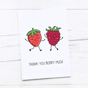 Carte de remerciement | Merci beaucoup Berry