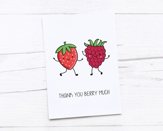 Thank You Berry Much | Greeting Card Thank You Berry Much | Greeting Card