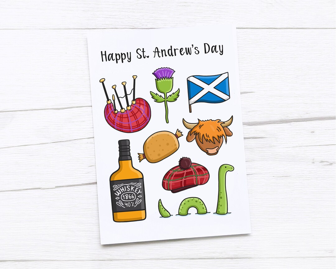 Happy Saint Andrew's Day Card | St Andrews Day | Scotland - Etsy UK