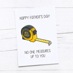 Happy Fathers Day Card | Dad Card | Father’s Day Gift | Tape Measure