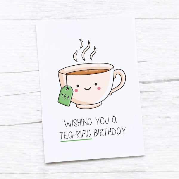 Happy Birthday Card | Tea