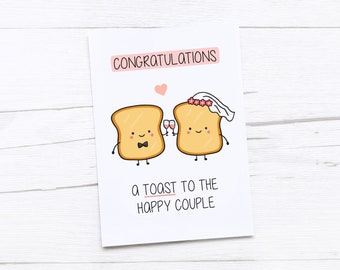 Wedding Card | Congratulations Card | Toast | Happy Couple