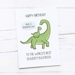 Happy Birthday Card Dad | Dad Birthday Card | Birthday Card Daddy | Funny Dad Birthday Gift | Dad Card | Dinosaur Dad Card | Dinosaur