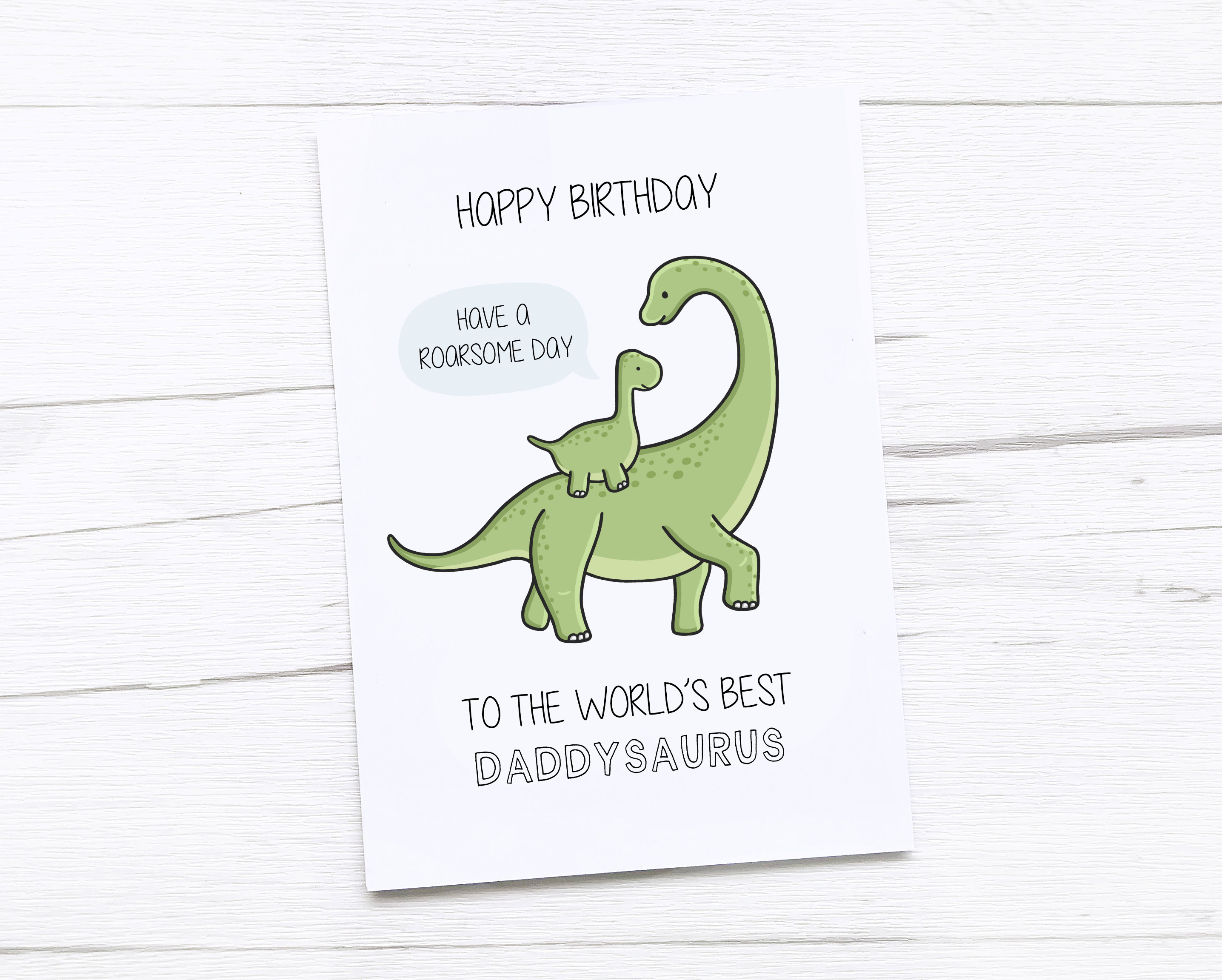 Old English Co. Funny Humorous Birthday Card For Dad - Dinosaur You're Not Extinct Yet Uncle Blank Inside With Envelope