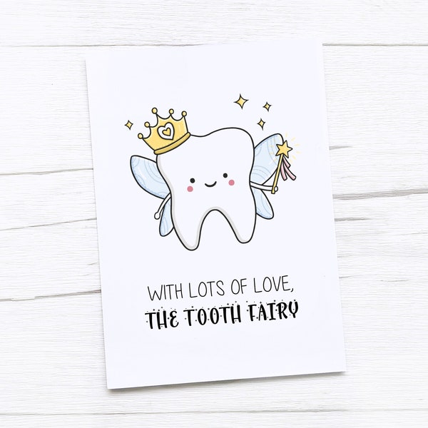Tooth Fairy Card | Cute Tooth Fairy Letter | First Tooth | Tooth Fairy Gift