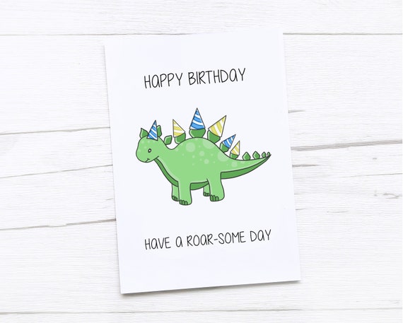 have a roarsome birthday card