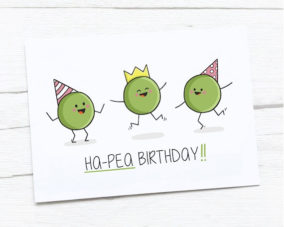 Carte De Joyeux Anniversaire Anniversaire Ha Pea Etsy Carte De Joyeux Anniversaire Anniversaire Ha Pea Etsy