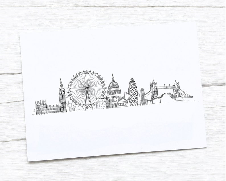 London Skyline London Art Print - Etsy UK