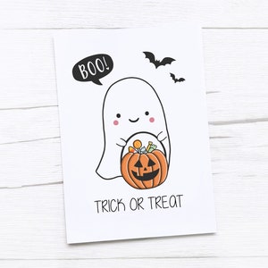 Gelukkige Halloween-kaart | Trick or Treat | Spook