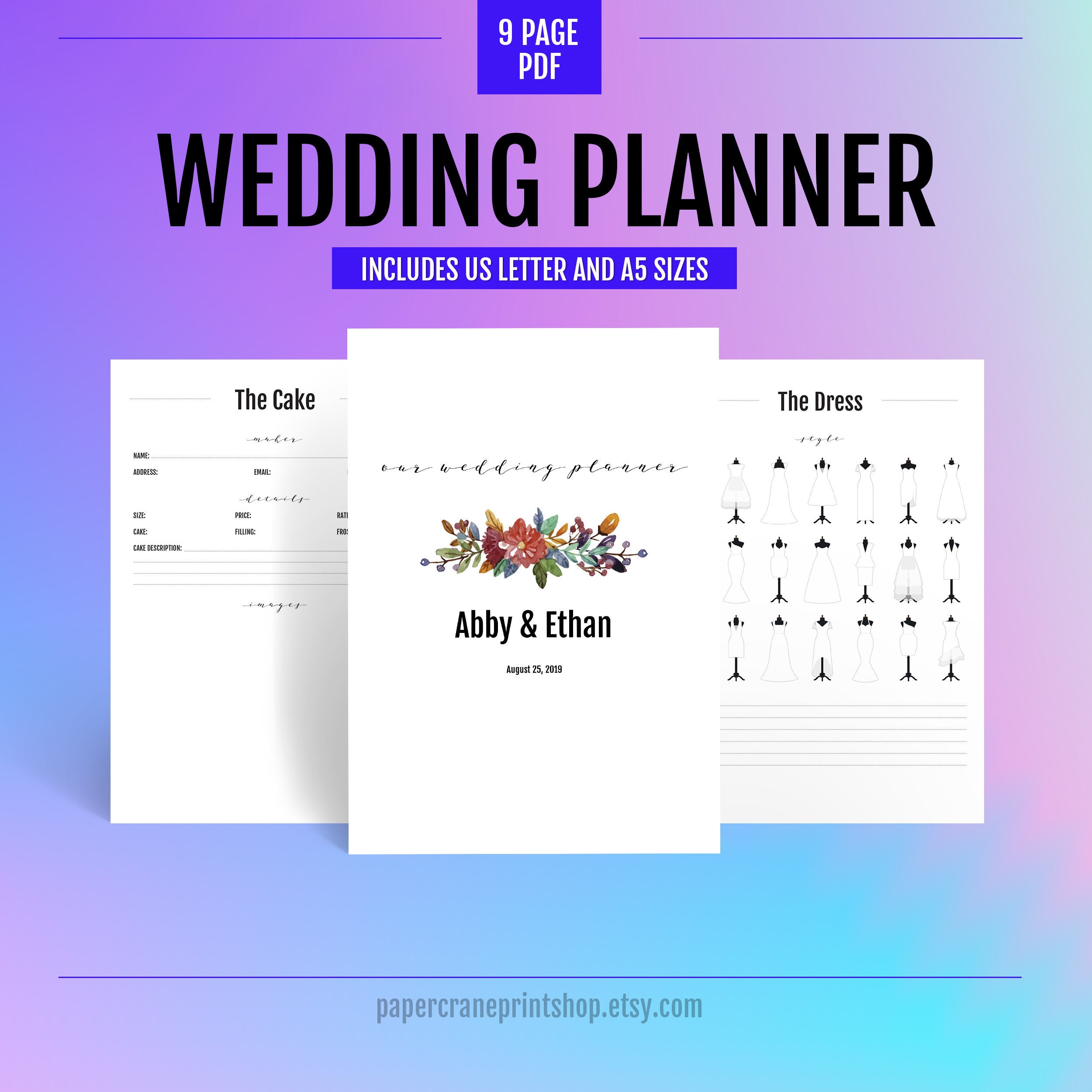 Wedding Planner Book Wedding Planning Pdf Wedding Planning Etsy