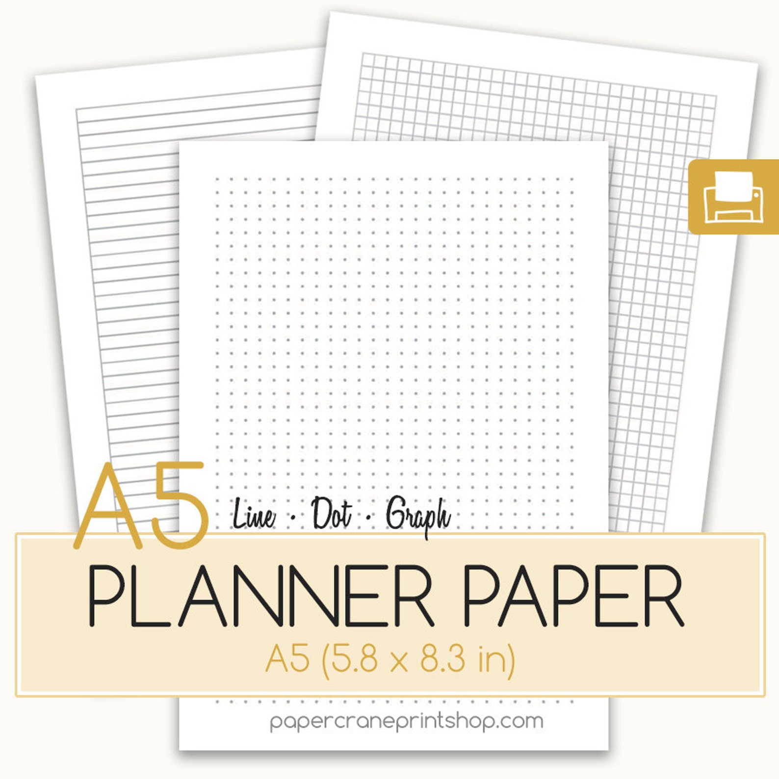 A5 Dotted Paper Dot Grid Dot Grid Paper Bullet Journal Dot Etsy