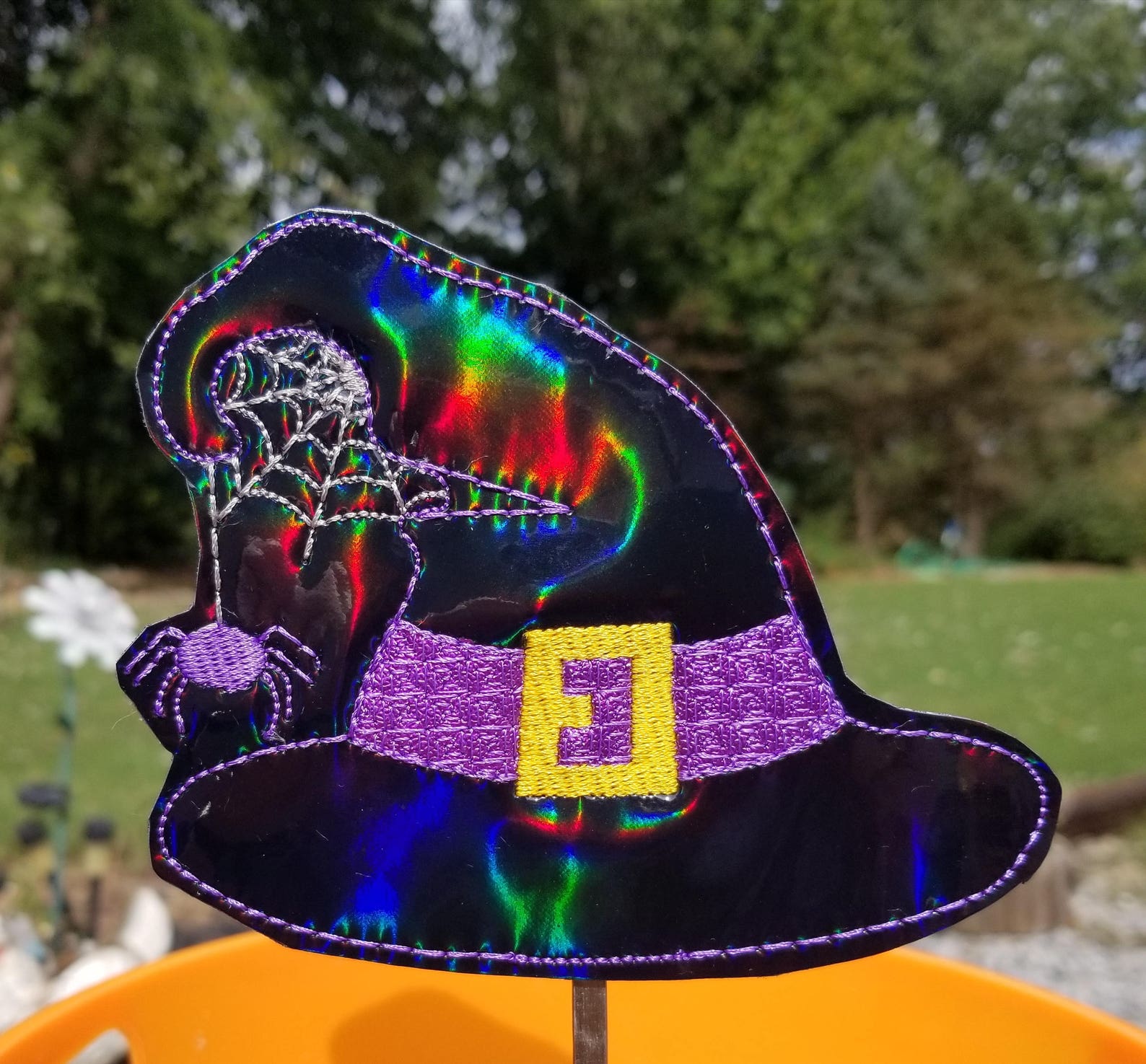 Mylar Hexenhut mit Spinnengarten pfahl | Etsy