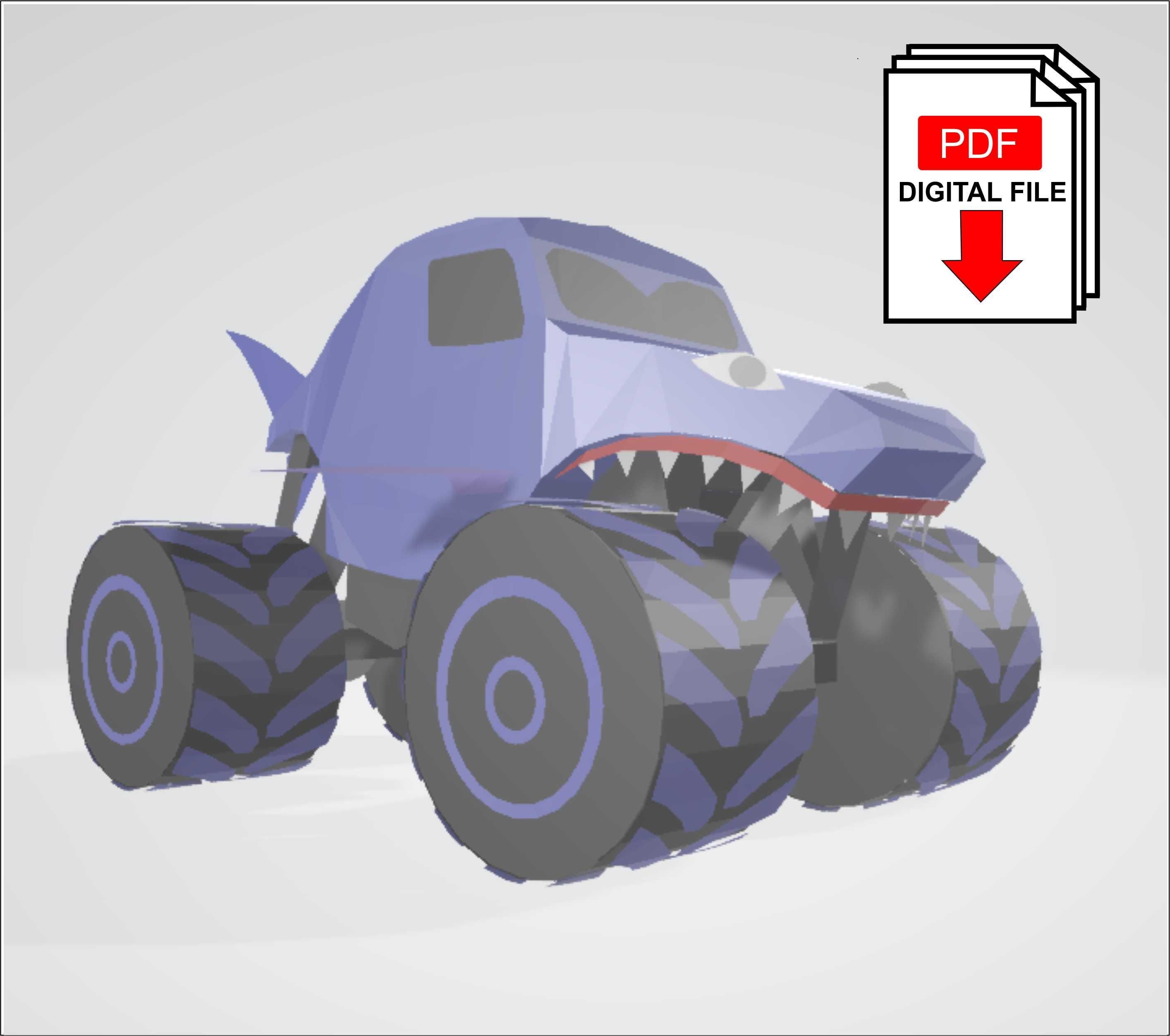 Cardboard Truck Template UK