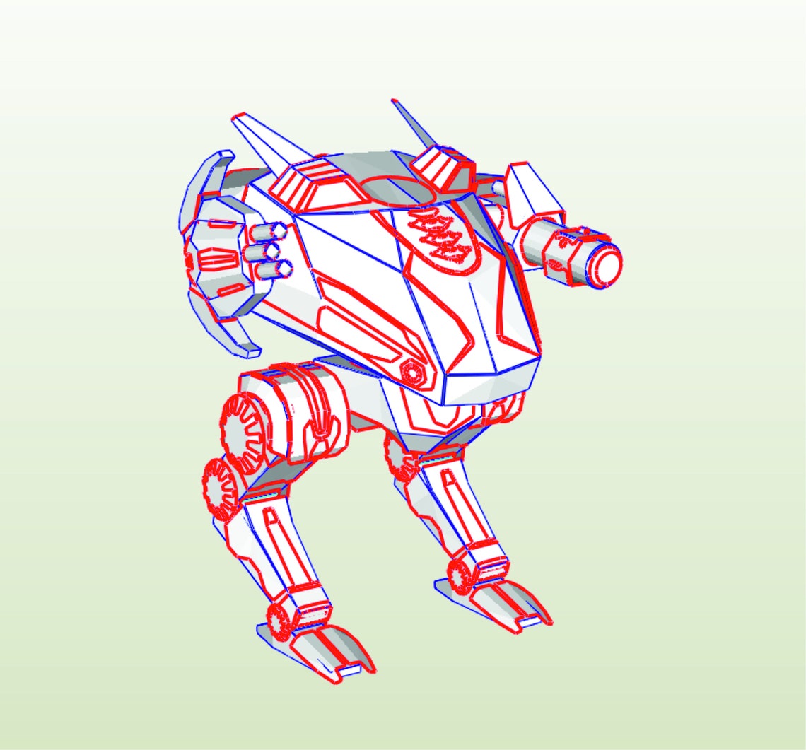 Mech Robot Costume Digital Templates for Cardboard Build - Etsy