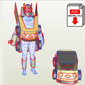 Disfraz transformable de abejorro para carnaval para niños (planos digitales para armar el tuyo)