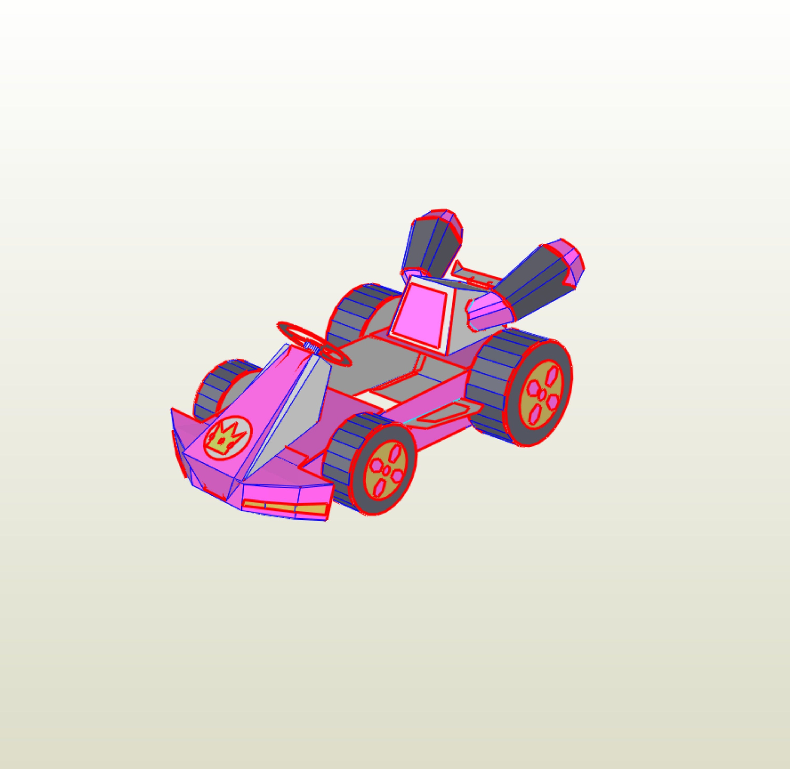 Princess Riding Kart Princess Peach Kart Carnival Costume for Kids, Digital Templates - Etsy