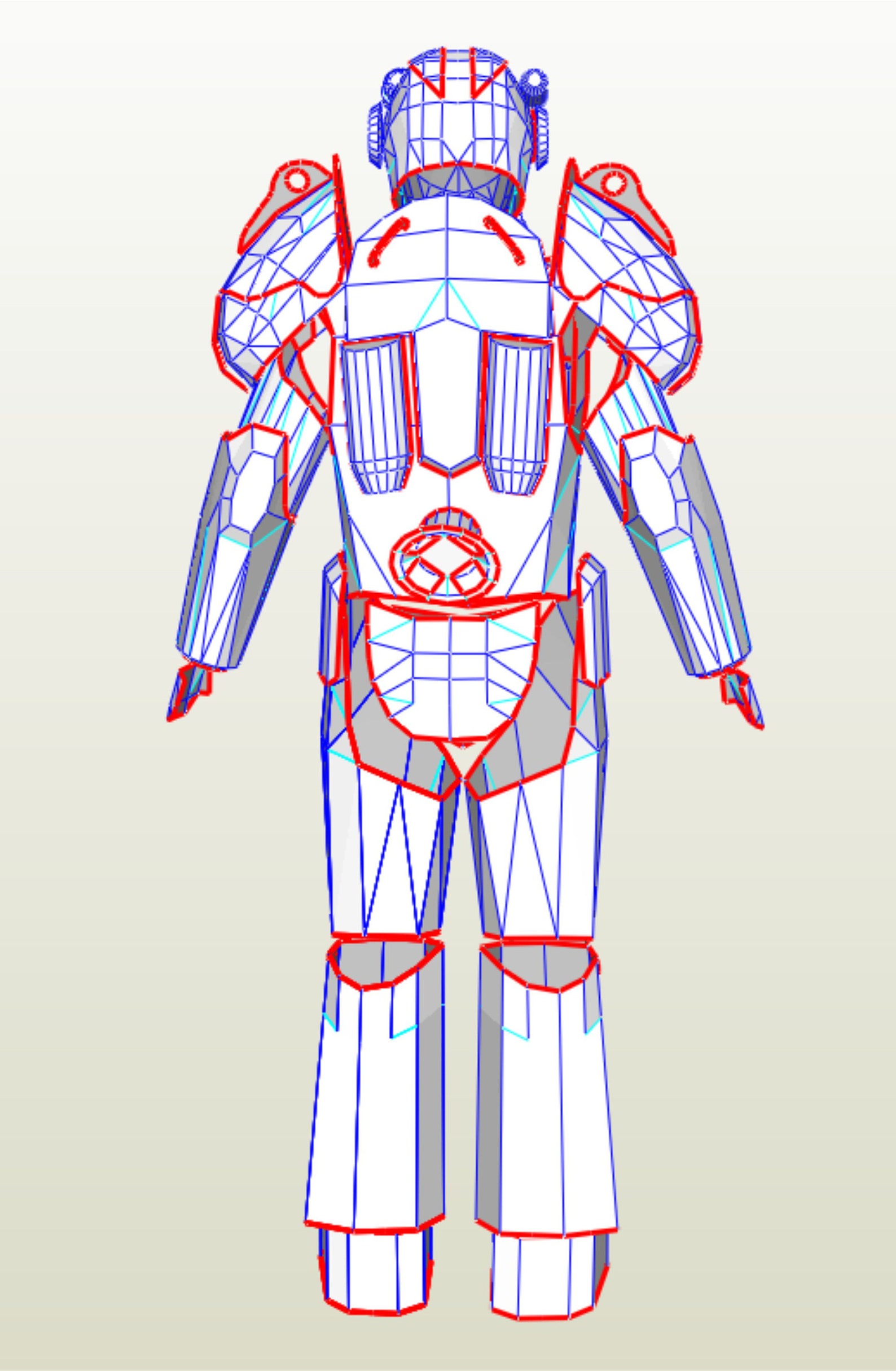 Cosplay T-60 Power Armor Templates for Cardboard - Etsy