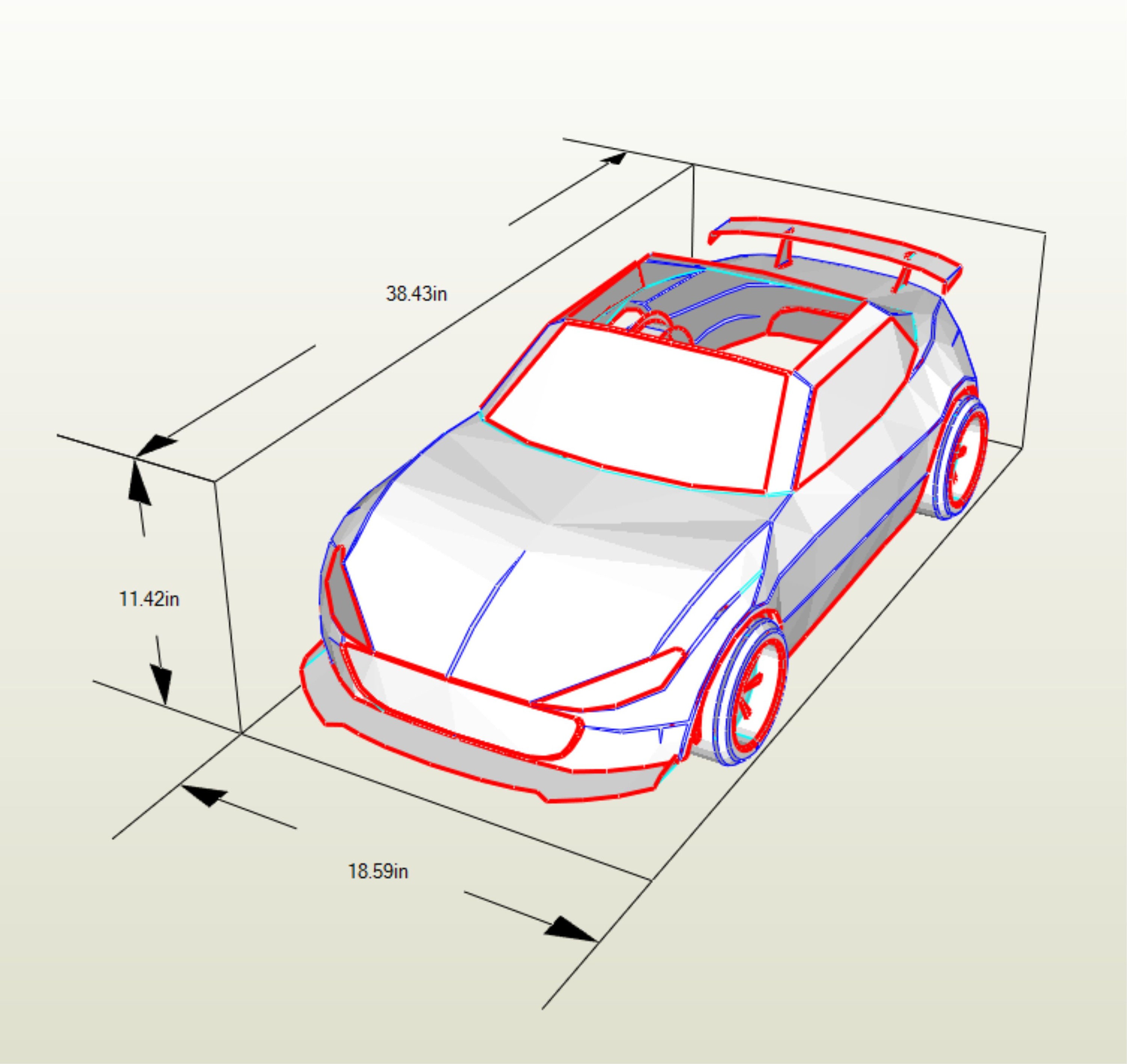 Race Car Template Printable