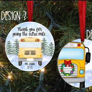 Bus driver ornament| yellow bus ornament|  best school bus driver gift| bus bauble| bus driver Christmas gift| stocking stuffer