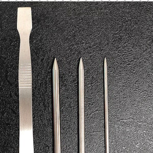 Paracord Fid Kit. Stainless Steel Lacing Needles & Smoothing Tool.