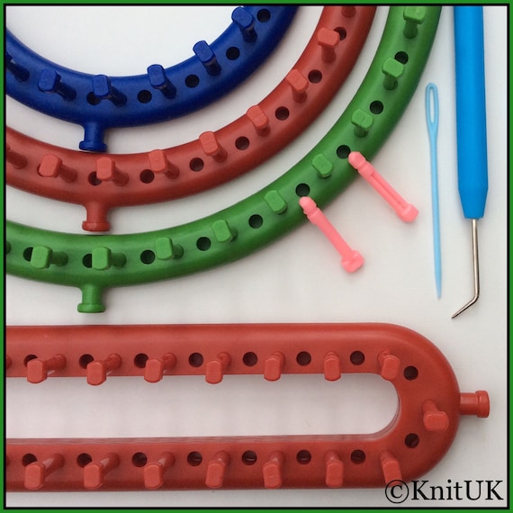 Knituk Knitting Looms Assortment Set of 4. Pink Extra Pegs