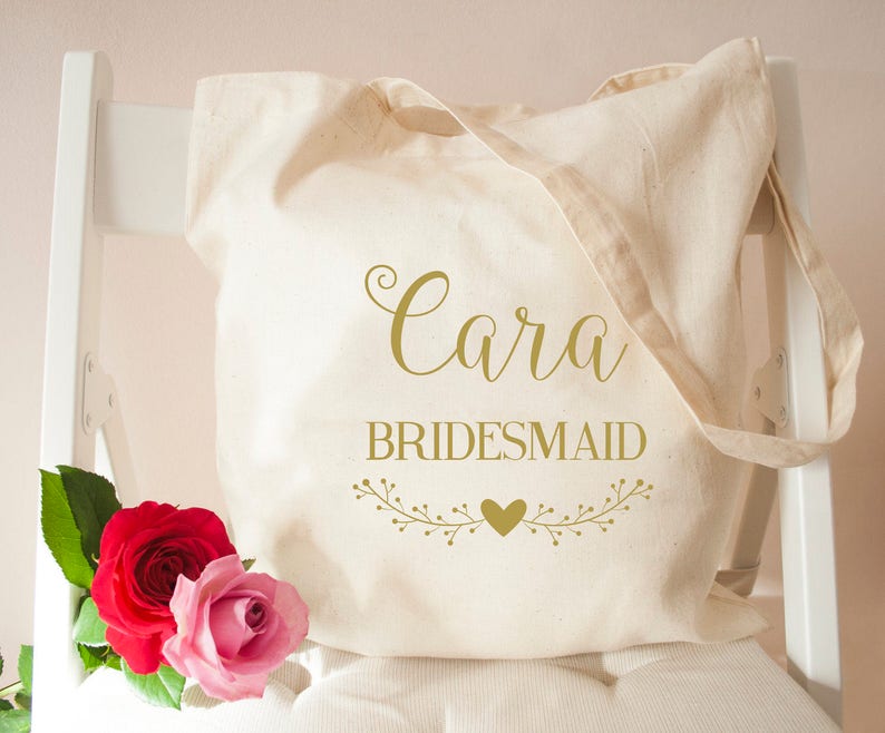Personalised Stylish Calligraphy Wedding Tote Bag Stylish - Etsy UK