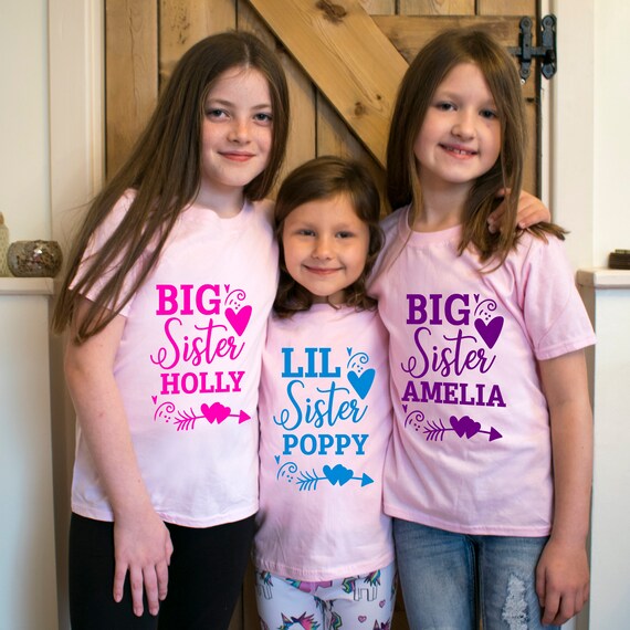 personalised big sister little sister outfits