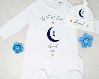 My First Eid Baby Sleepsuit, My First Eid BabyGrow, Eid Gifts, Personalised Eid Gifts, Baby's First Eid, Children's Eid Gifts, Eid Mubarak