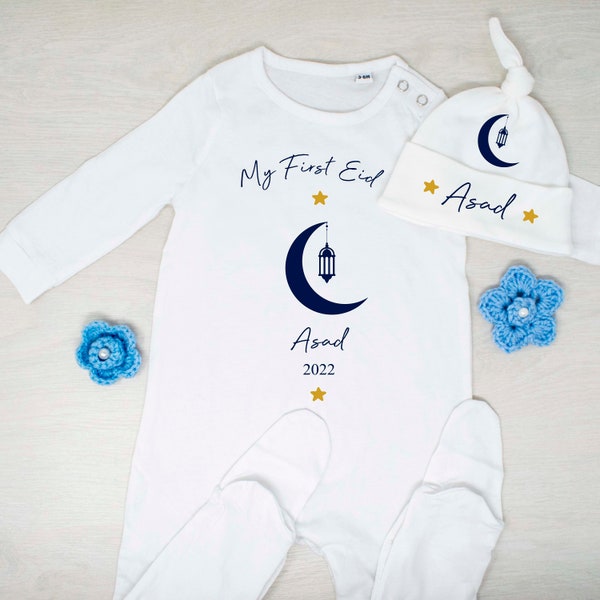 My First Eid Baby Sleepsuit, My First Eid BabyGrow, Eid Gifts, Personalised Eid Gifts, Baby's First Eid, Children's Eid Gifts, Eid Mubarak