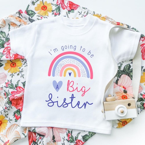 Big sister rainbow shirt Clearance
