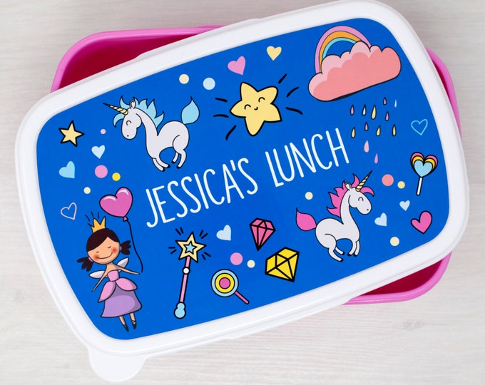 Personalised Magical Unicorn Lunch Box for Kids Food Storage Etsy