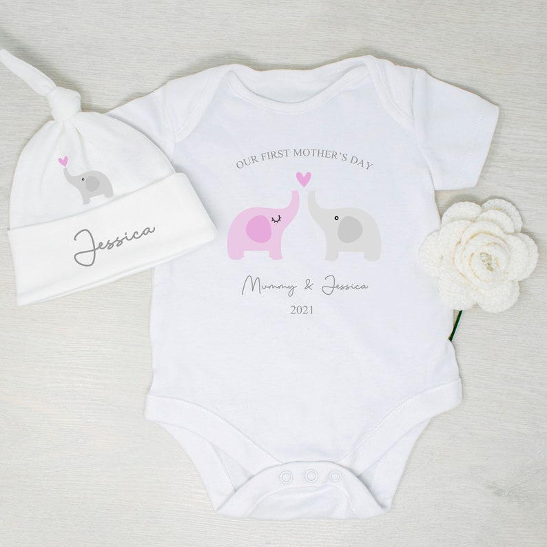 Our First Mother/'s Day Baby Romper Mother and Baby Gifts New Mum Mother/'s Day Gifts First Mother/'s Day Baby Vest Mother/'s Day Gifts