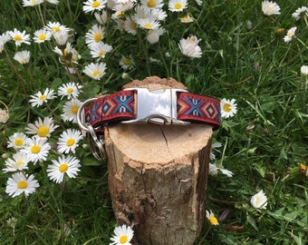 Dog collar " Summer red "