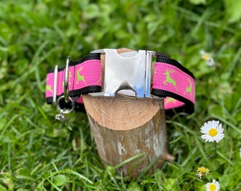 Hundehalsband "Hirsch pink"