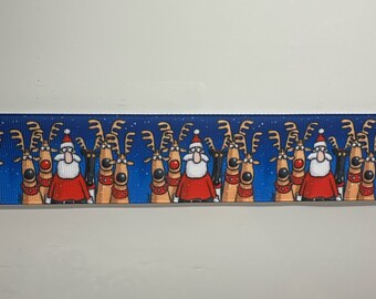 1,5 Meter Ribbon Webband Hund Hunde Greyhound  Weihnachten Nikolaus 38mm