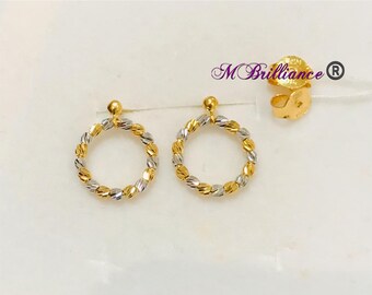 916 Gold Earrings Etsy 916 Gold Earrings Etsy