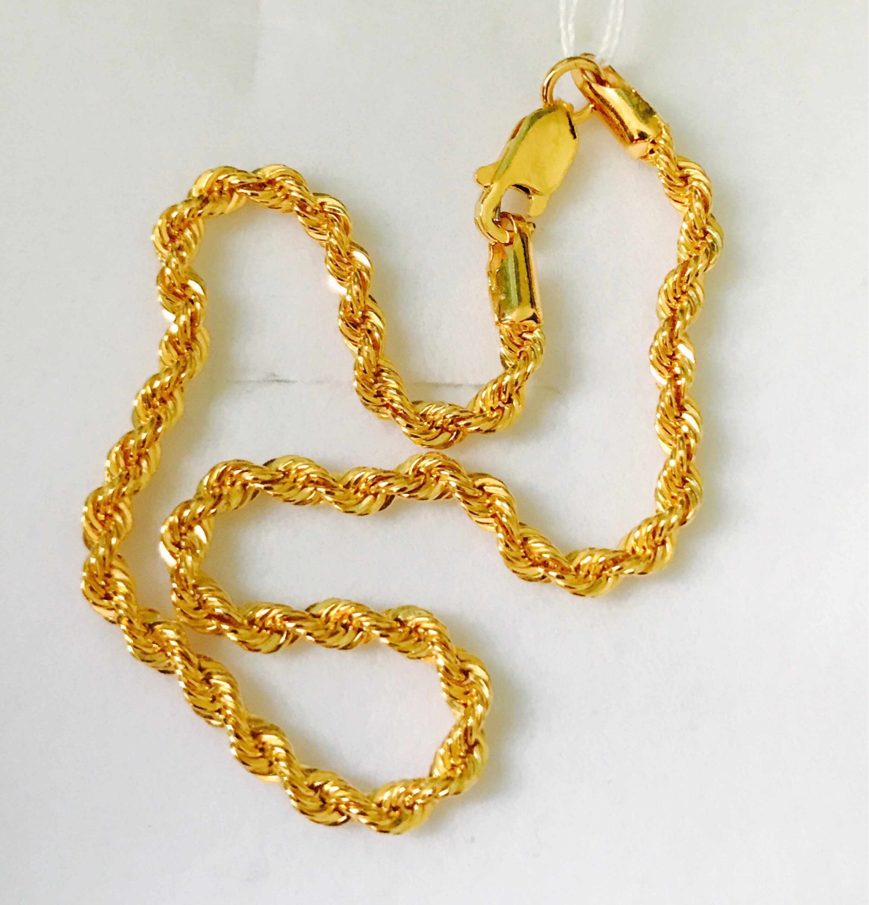7 Rope Bracelet 22k 916 Gold Bracelet Etsy 7 Rope Bracelet 22k 916 Gold Bracelet Etsy