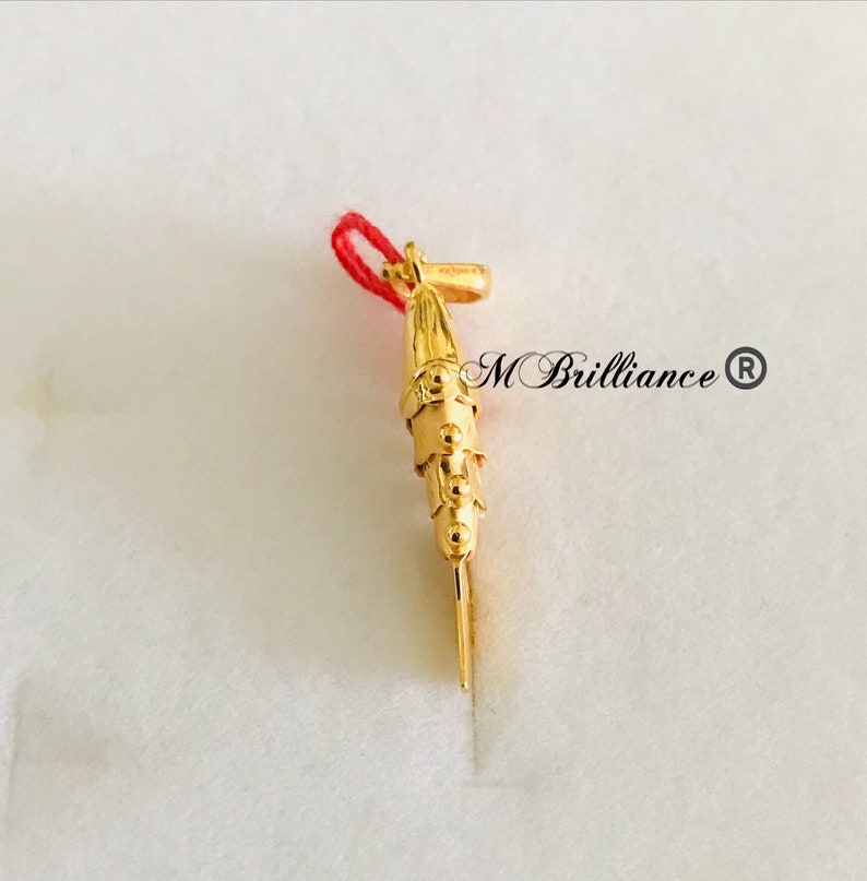 22k Solid Gold Cute Lucky Fish Pendant 916 Gold Rings Jewelry