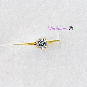 5mm Nose stud with cz stone 22k solid gold 916 gold mukuthi