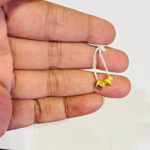 1 pair thali chain accessories pendant  for necklace Solid 22k gold 916 gold loop pendants