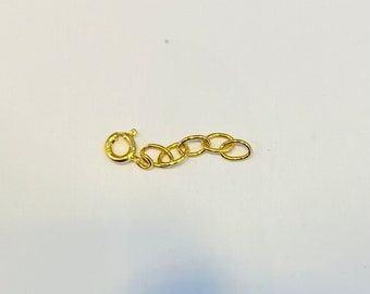 ring loops extender 22k solid 916 gold bracelet / necklace chain