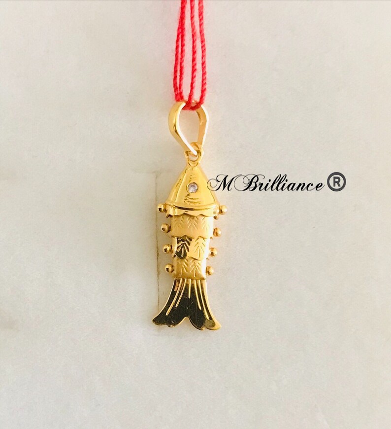22k Solid Gold Cute Lucky Fish Pendant 916 Gold Rings Jewelry