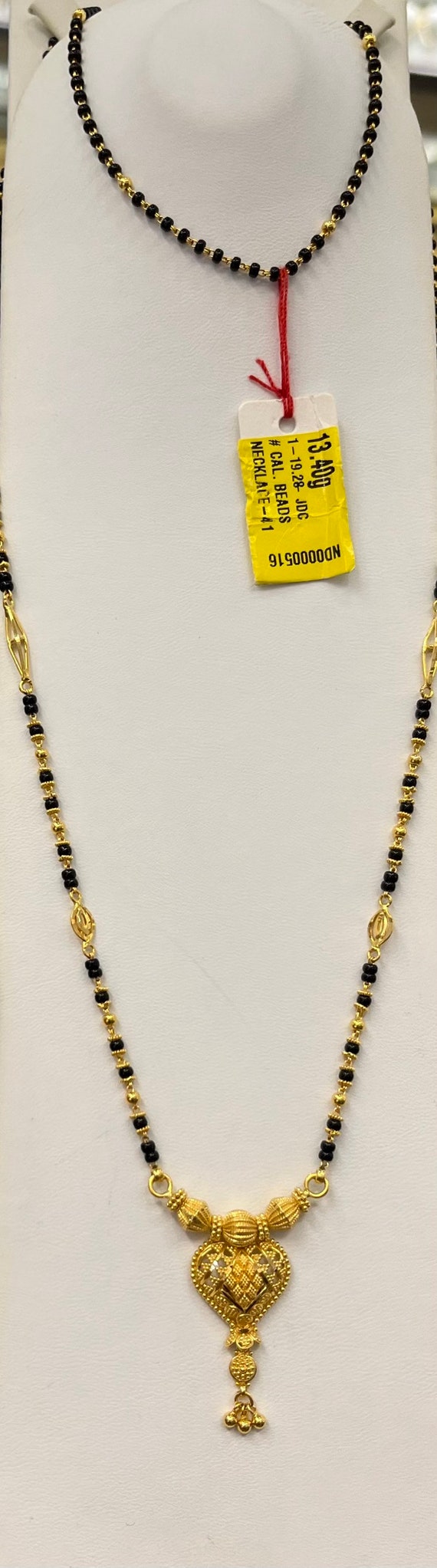 24 Mangalsutra Necklace Solid 22k Gold 