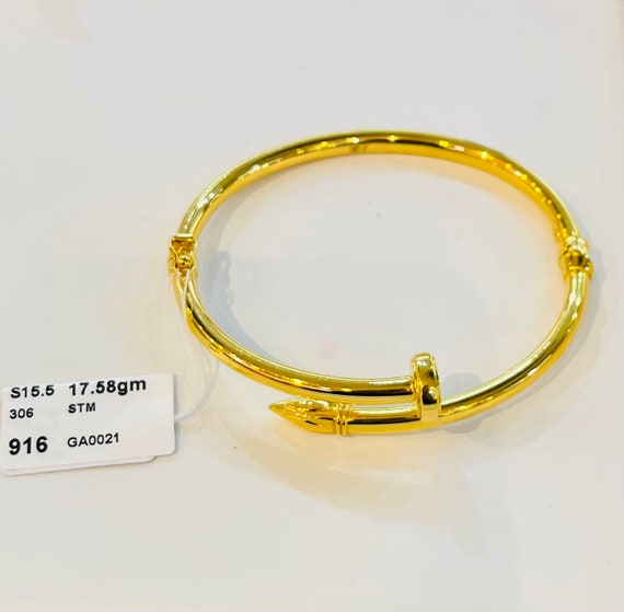 750金サウジゴールド NAIL INSPIRED BANGLE 限定入荷されました