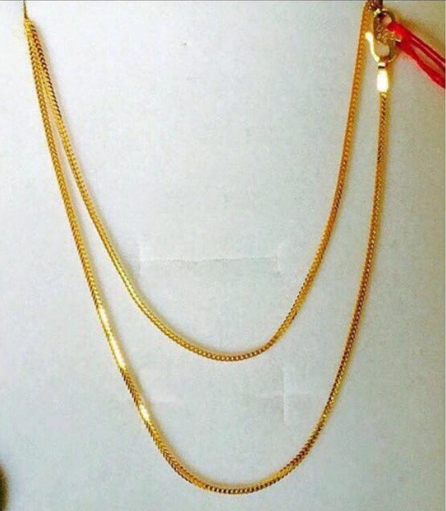16 Solid 22k Gold 916 Gold Foxtail 