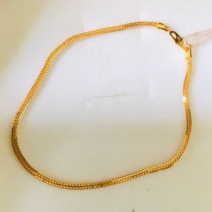 7 Length 22k Solid 916 Gold Bismarck Bracelet Etsy